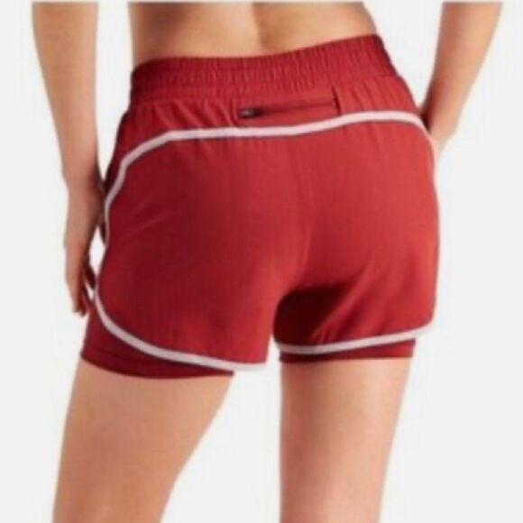 IDEOLOGY PERFORMANCE FRUTTY RED PEAR SHORTS SIZE MEDIUM NWT - Picture 2 of 4